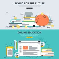 online education and saving for the future concepts