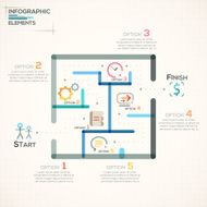 Modern infographics options banner N125