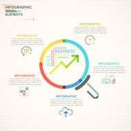 Modern infographics options banner N128