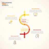 Modern infographics options banner N131