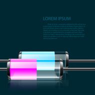 Vector colored glass bulbs