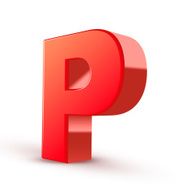 3d red letter P N2