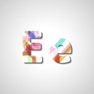 Colorful letter alphabet N26