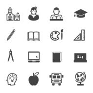 education and school icons N3