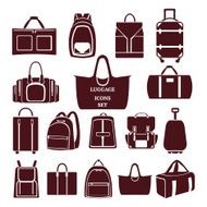 Collection of Travel bags -illustration