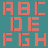 Simple paper alphabet