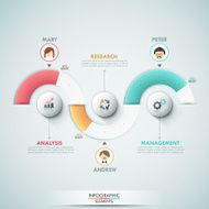 Modern infographics options banner N135