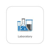 Laboratory and Medical Services Icon Flat Design