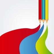 Colored pencils background N2