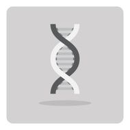 Vector of flat icon DNA symbol