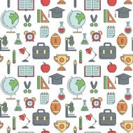 School seamless pattern N16