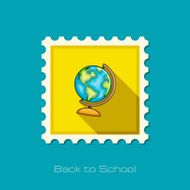 Globe flat stamp
