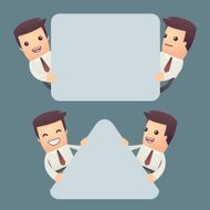 set of simple universal characters in different poses manager N2