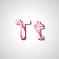 Colorful letter alphabet N55