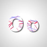 Colorful letter alphabet N61