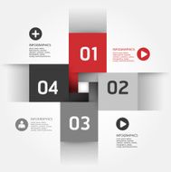 Modern Design Minimal style infographic template N3