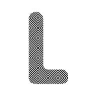 Square pattern alphabet L