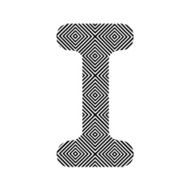 Square pattern alphabet I