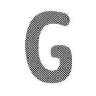 Square pattern alphabet G