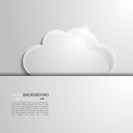 Modern abstract background with cloud for text