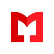 M letter line logo