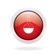 Vitro red glossy button N3