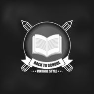 Retro design back to school logotypes