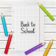 Back to school message on wooden background N3