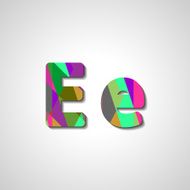Colorful letter alphabet N71