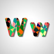 Colorful letter alphabet N77