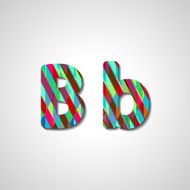 Colorful letter alphabet N81
