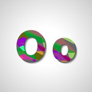 Colorful letter alphabet N85