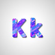 Colorful letter alphabet N89