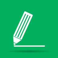 Flat icon of notes N4
