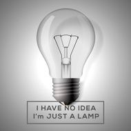 Light bulb with innovation idea concept