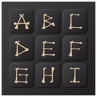 Bones Alphabets Set 1