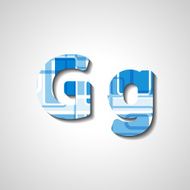 Colorful letter alphabet N93