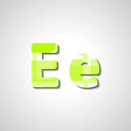 Colorful letter alphabet N95