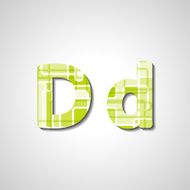 Colorful letter alphabet N96