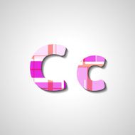 Colorful letter alphabet N97