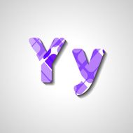 Colorful letter alphabet N99