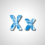 Colorful letter alphabet N100