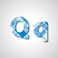 Colorful letter alphabet N108