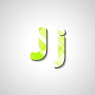 Colorful letter alphabet N115
