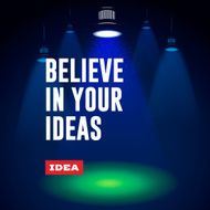Idea concept Believe in your ideas
