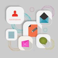 Set of information icons