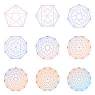 Set of geometric shapes Vector N2