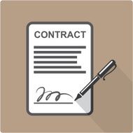 Contract Icon vector