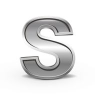 3d metal letter S N2