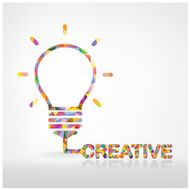 Creative light bulb Idea concept background N14